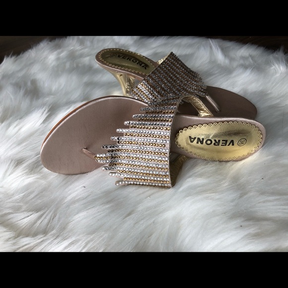 NEW elegant rhinestones sandals - evening shoes strass - Picture 2 of 12